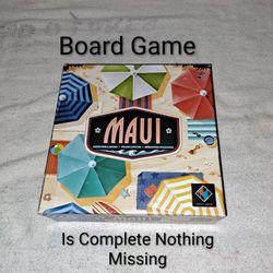 Maui Tile Laying Board Game In Excellent New Condition (Is Complete Nothing Missing)