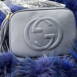 Blue GG Purse With Tassel On The Side