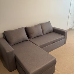Gray sofa bed