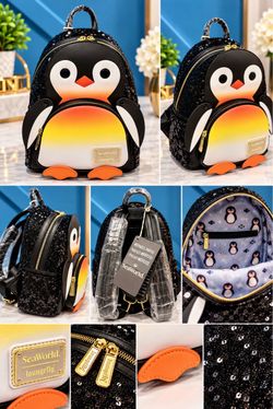 Loungefly x SeaWorld Penguin Mini Backpack