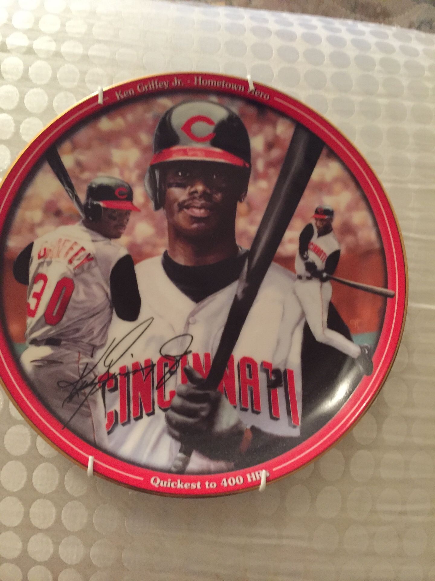 Ken Griffey jr Cincinnati reds collector plate