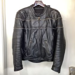 Eagle Leather Men’s Size Large Racing Motorcycle Jacket 