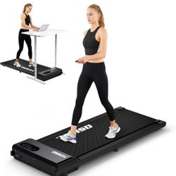 Walking Pad Treadmill, 2.25HP Under Desk Treadmill for Home Office Walking Treadmill with LED Display,Remote Controller