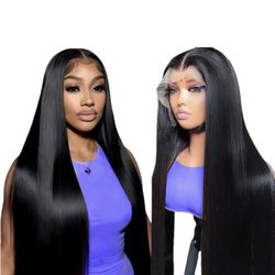 34” Straight 13x4 HD Lace Front Wig 