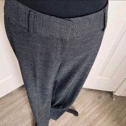 Ann Taylor LOFT Dark Grey Tweed Boot Cut Pants Size 2