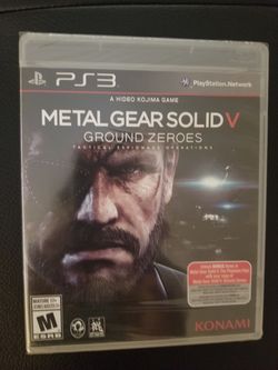 NEW Metal Gear Solid V : Ground Zeroes ( Sony Playstation 3)