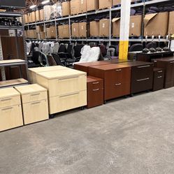 Herman Miller Lateral & Vertical Pedestal Filing Cabinets Office Furniture End Tables Credenzas 