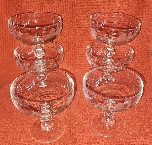 Princess House Dessert Champagne Glasses