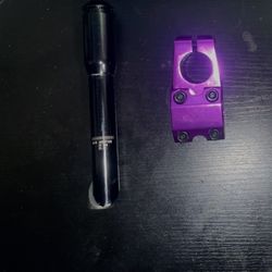 Purple BMX Stem And Adapter For Free