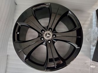Set 4 21" Mercedes GLS Black Staggered Wheels Rims OEM Factory