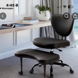 Black Height Ajustible Leg Rest Chair