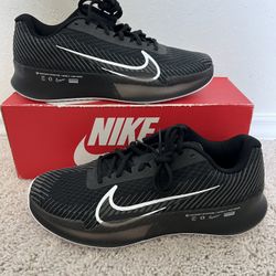 Nike Court Air Zoom Vapor 11 HC Womens Tennis Shoes Black 