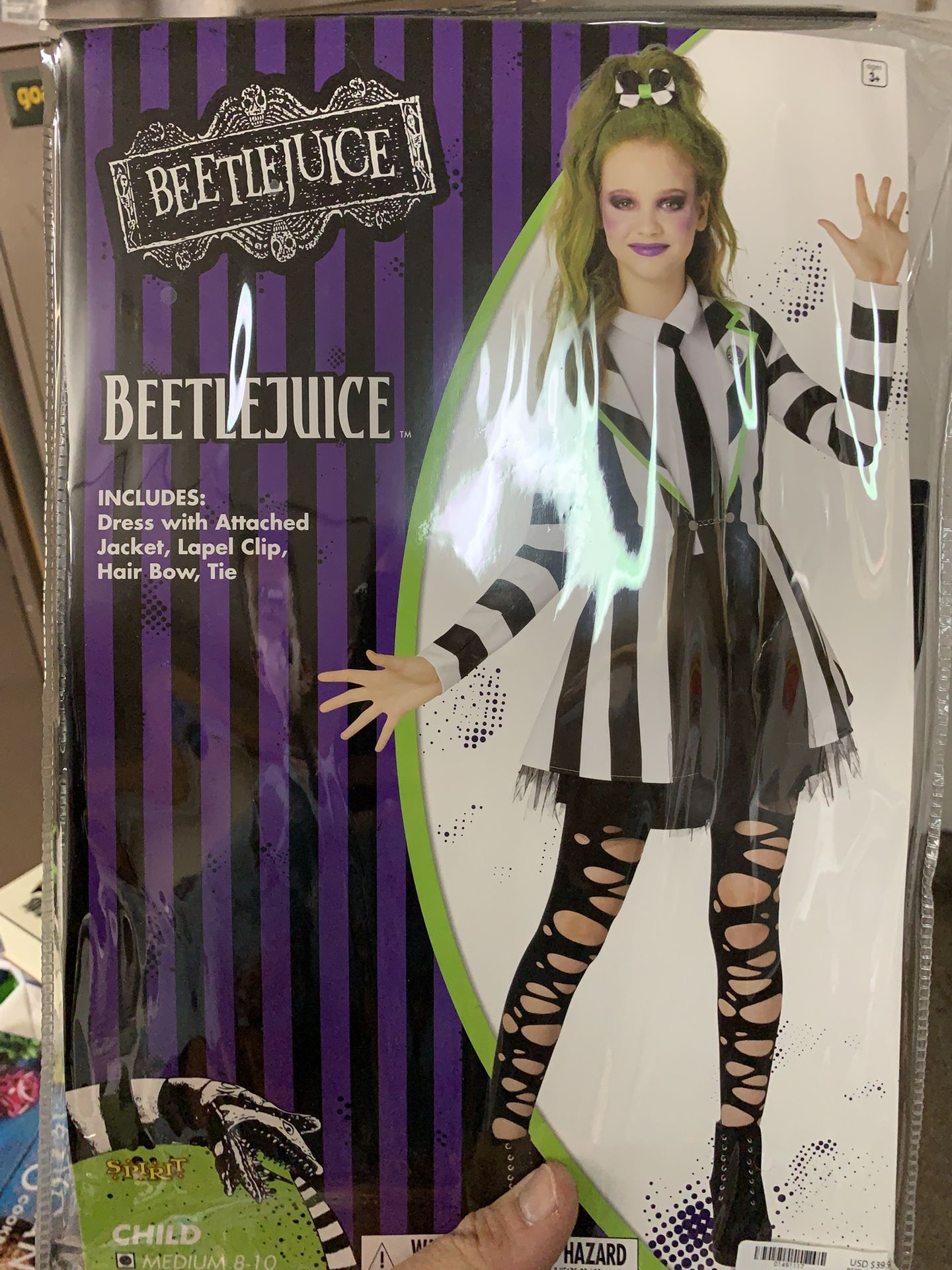 Girls Beetlejuice Costume