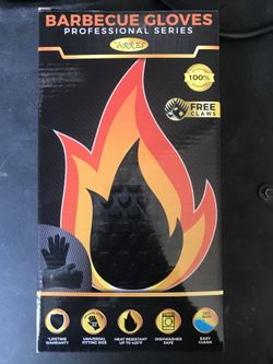 Heat Resistant BBQ Gloves with meat claw