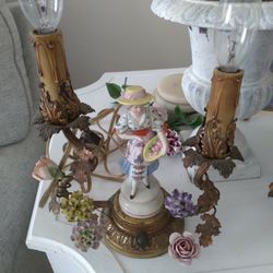 Antique French Boudoir Lamps