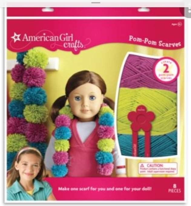 American Girl Crafts - Pom Pom Scarves