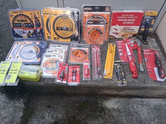 Tool Accessories Lot – DeWalt, Milwaukee, Ridgid & More! Retails @ 736.49!!