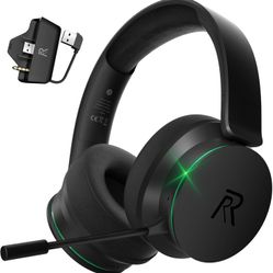 RYR Wireless Gaming Headset for Xbox Series X|S, Xbox One, PS5, PS4, Mac, Bluetooth 5.3, 3D Surround Sound, Rotatable Earmuffs, Gaming Headphones