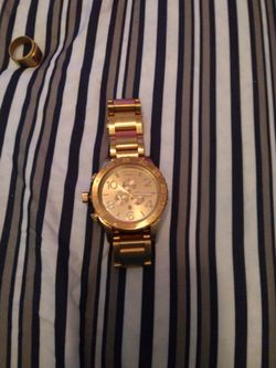 Gold Nixon Watch