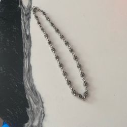 crome hearts necklace (authenticated) no pendant with recipe 