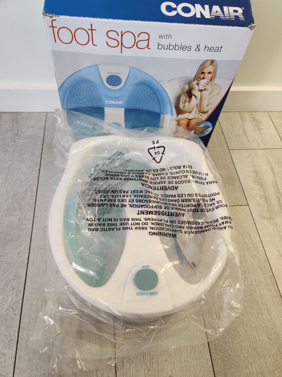 FOOT SPA /BUBBLES AND HEAT
