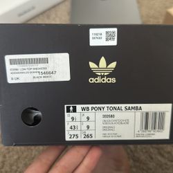 Wales Bonner X adidas Samba Pony Tonal Core Black 