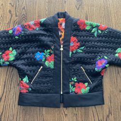 *Kenzo x H&M Reversible Quilted Kimono Jacket 100% Silk NEW*