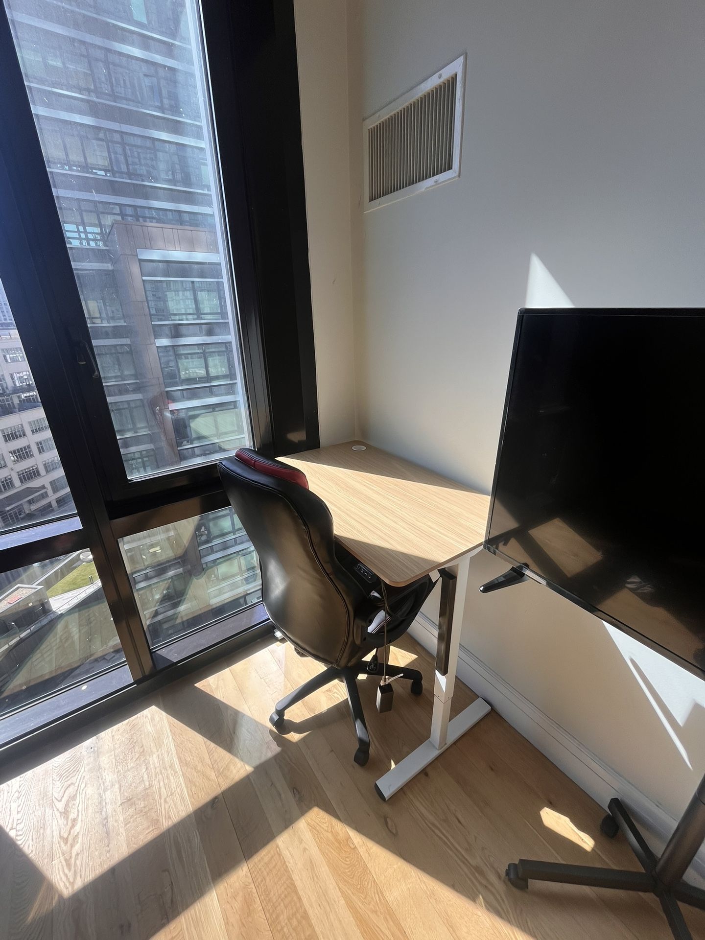 Standing Desk + Leather Chair