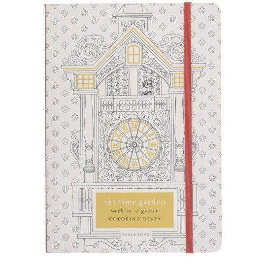The Time Garden Week-at-a-Glance Coloring Diary (Time Adult Coloring Books)