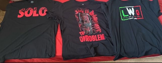 Wwe T Shirts For Sale Size 2xl 