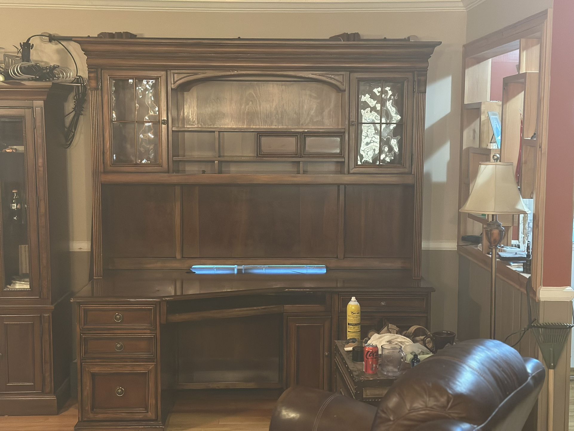 credenza with hutch Office Space 