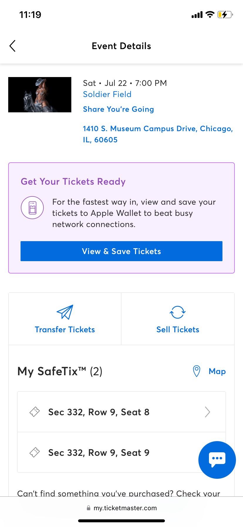 Beyonce Two Tickets