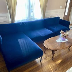 Navy Blue Sectional Sofa 