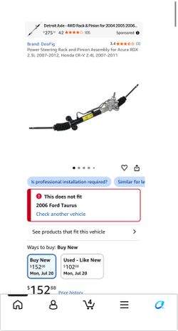 DooFig Power Steering Rack and Pinion Assembly