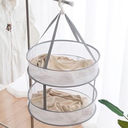 Clothes drying basket Clothes drying artifact double-layer drying