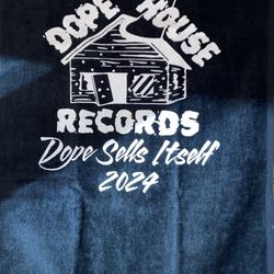 Dope House Records Black Graphic Print Rally towel limited BRAND NEW (READ DESC)