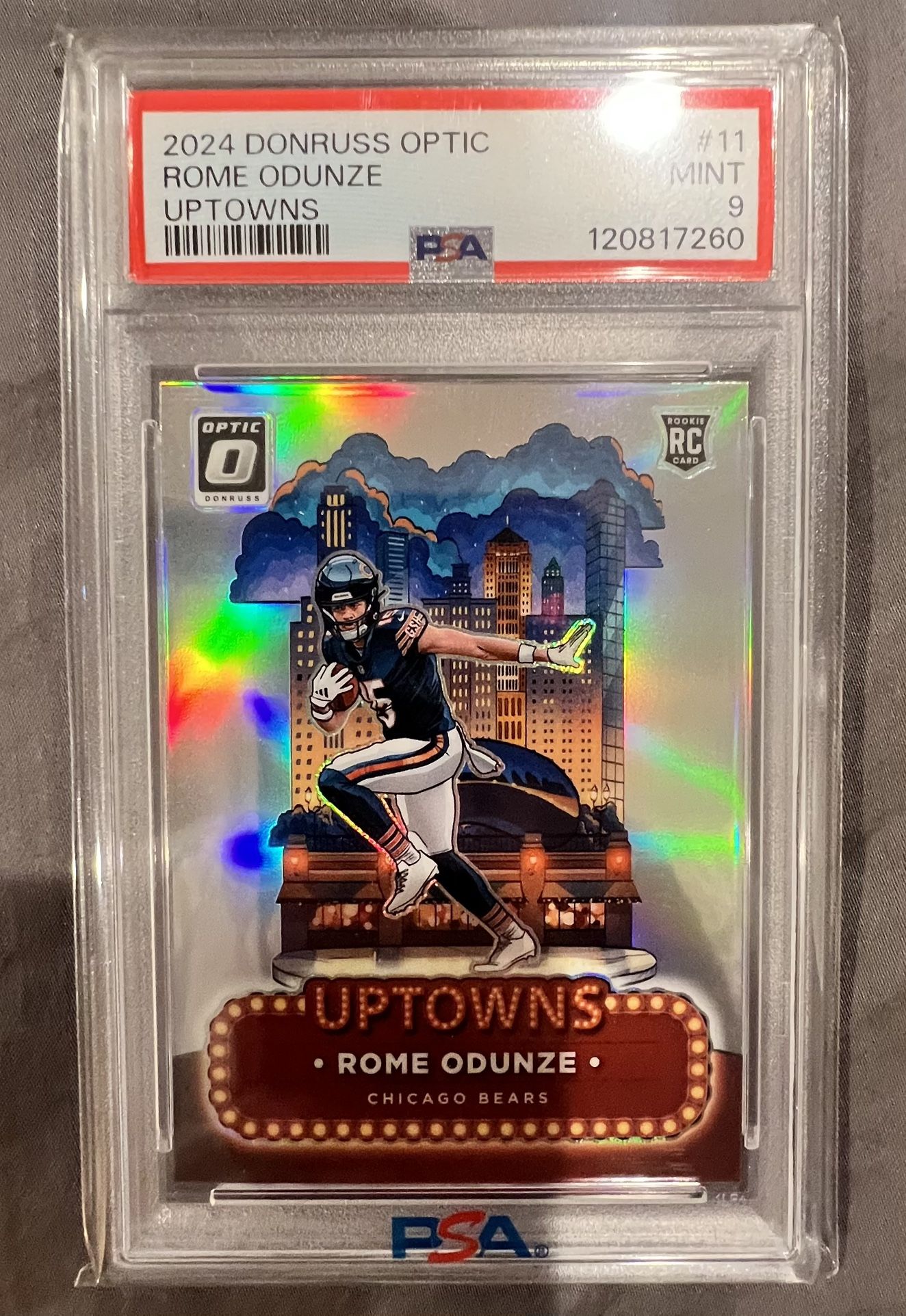 2024 Rome Odunze Uptown #11 Football Card