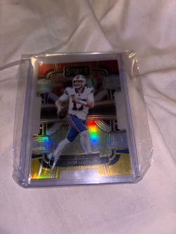 Josh Allen die cut select football card