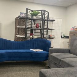 Sophia Blue Sofa $10 Down Payment And Financing Available