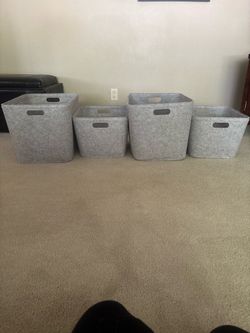 4 Brightroom Felt Storage Bins – $50 for All