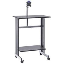 Buddy Sandusky Computer Workstation, black w/ monitor stand..