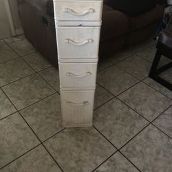 White Bathroom Storage