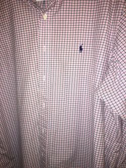Polo dress shirt button estate sale
