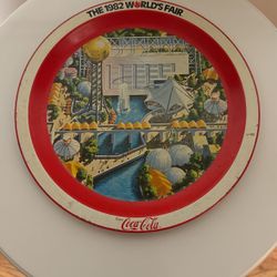 Antique 1982 Worlds Fair Coca-Cola Tray