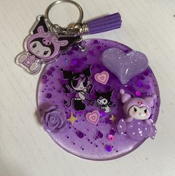 Kuromi Keychain Glow In Dark