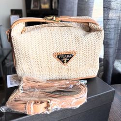 Prada Crochet and leather Bag