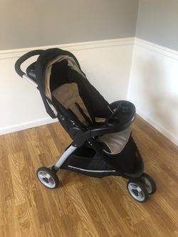 Graco Fastaction Fold Sport Click Connect Travel System, Pierce