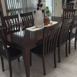 Table With Eight Chairs