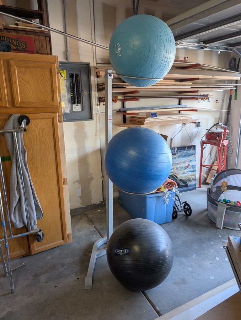 Exercise Balls And Stand