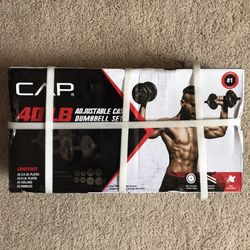 CAP 40lb Adjustable Cast Dumbbell Set